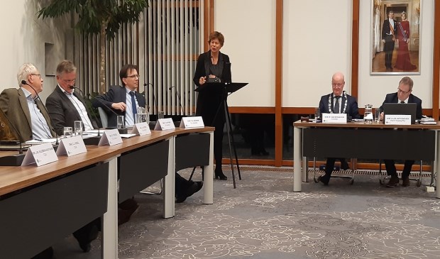 Wethouder Erika Spil aan het woord tijdens de Begrotingsraad