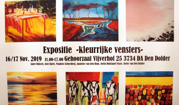 De tentoonstelling Kleurrijke Vensters