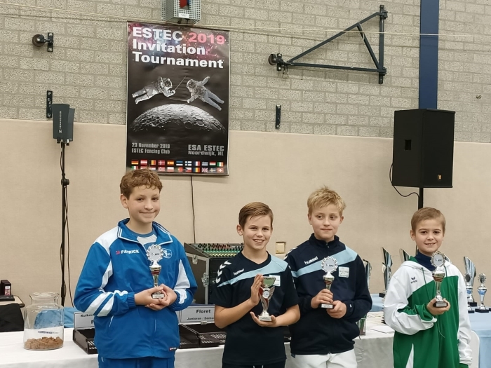 Victor de Wolf op de podium