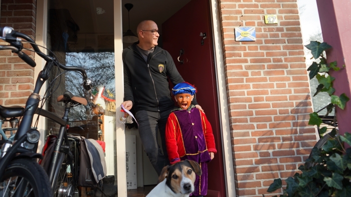 Zwarte piet in actie