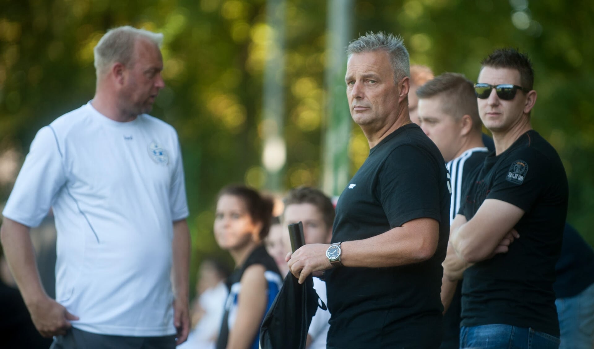 René Ribberink (midden), is de nieuwe trainer van 't Vliegdorp voor volgend seizoen.