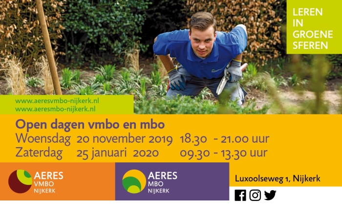 Maak kennis met Aeres Nijkerk tijdens de Open avond - Stad Nijkerk