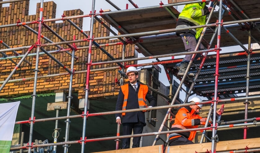 Hoogste punt van bouwproject 'Het Gemaalhuis'