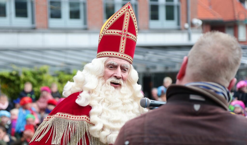 Sinterklaas tijdens een eerdere intocht in Barneveld.