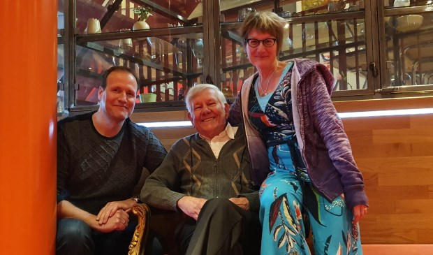 De drie organisatoren van Poëzie aan de Slinger, v.l.n.r. Danny Keff, Nico Croes, Anja Tekelenburg