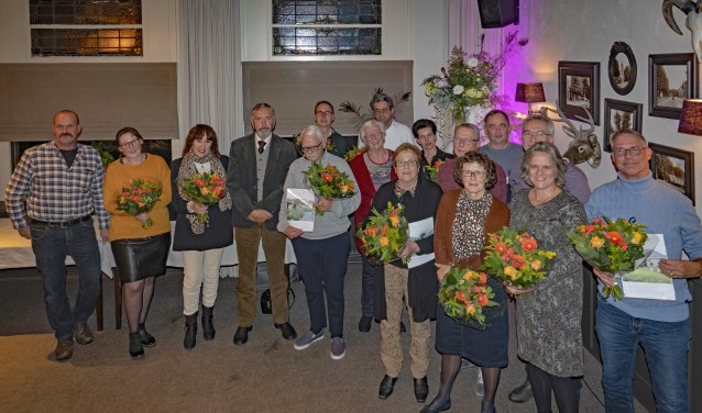 De winnaars van de tuinprijzen.