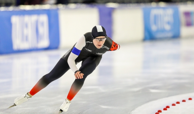 <p>Marit van Beijnum reed met 39.61 een PR op de 500 meter</p>