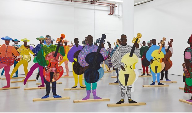Werk van Lubaina Himids.