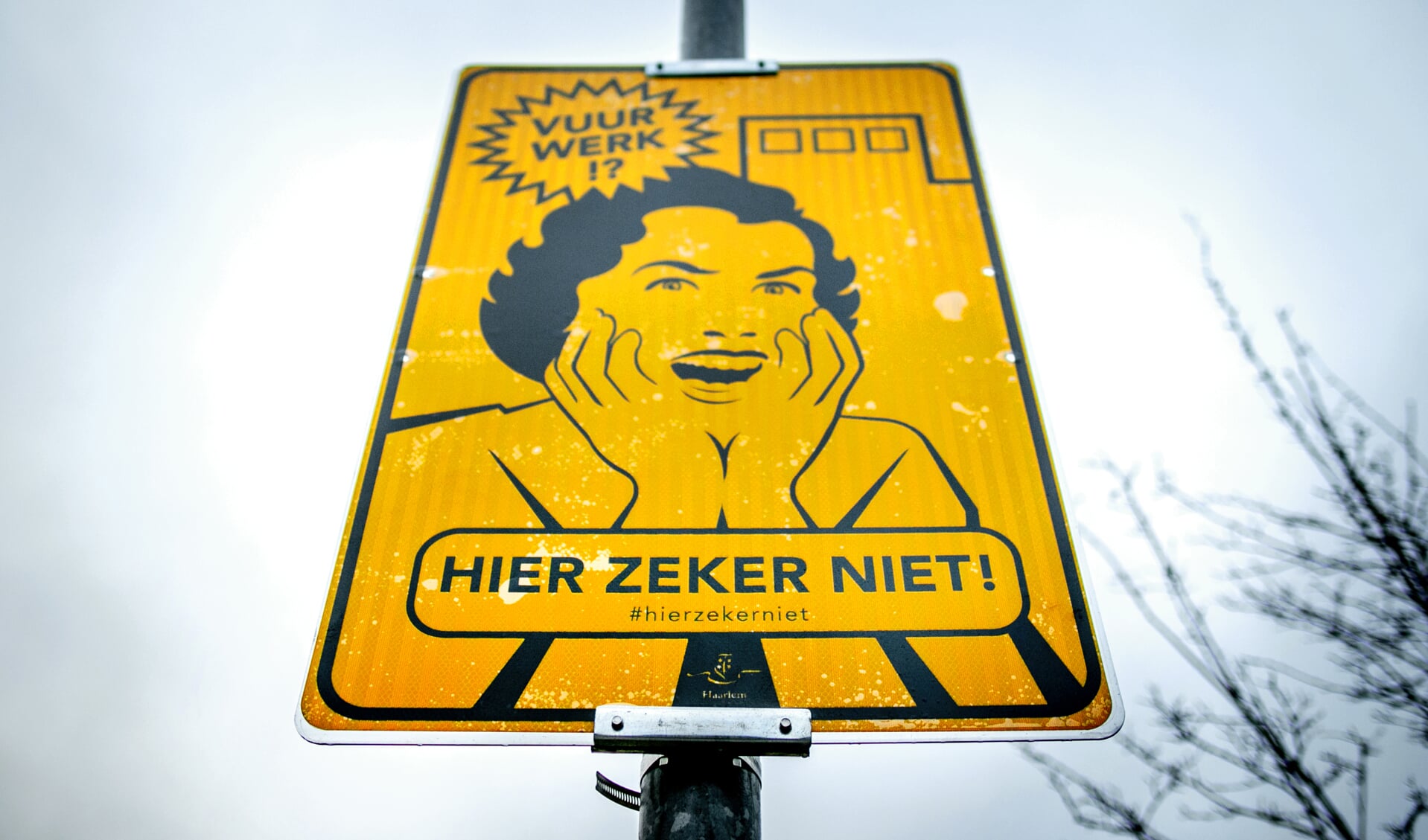 Borden bij vrijwillig vuurwerkvrije zones