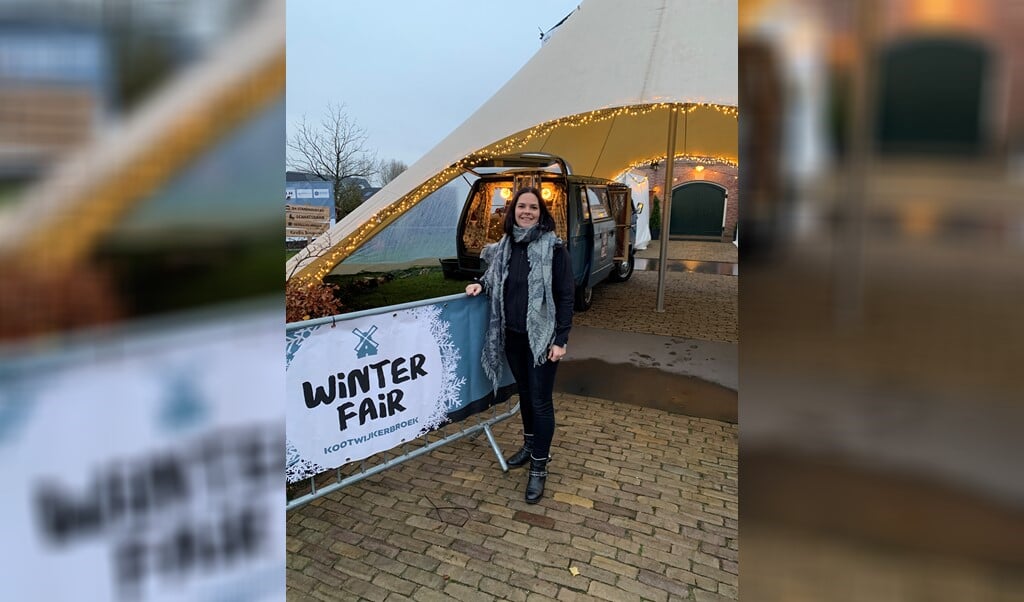 Willeke Budding organiseert voor de derde keer de Winterfair in Kootwijkerbroek. 