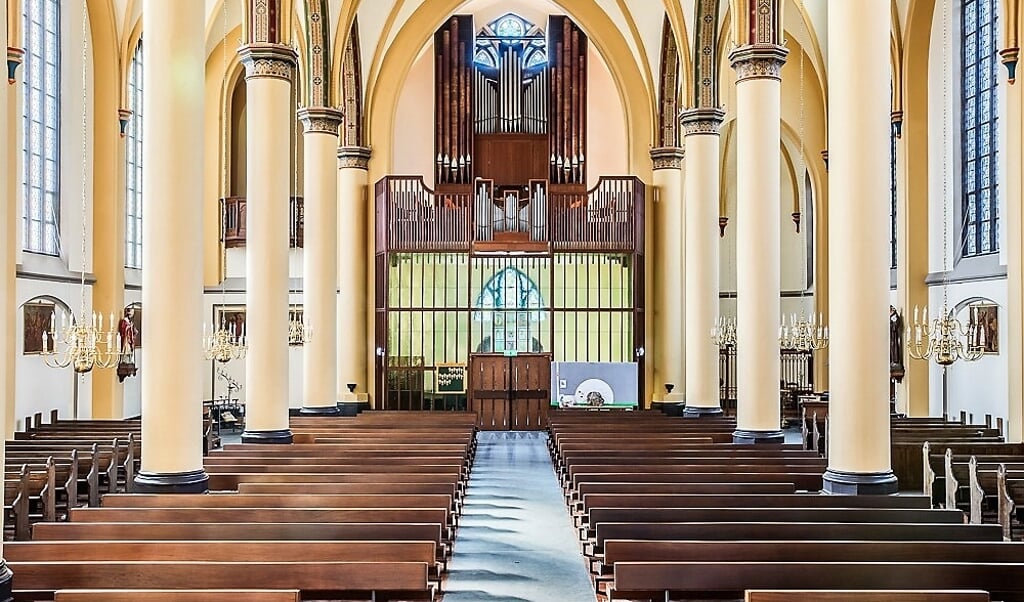 Het orgel van de Nicolaaskerk. 