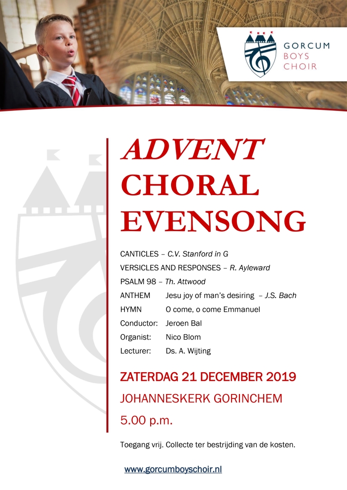 Poster Advent Choral Evensong