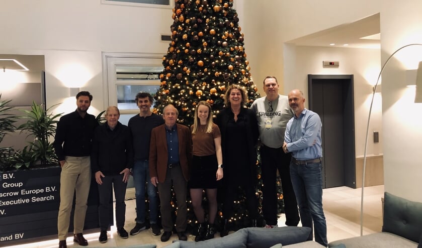 De jury van de Rabobank Talentprijzen en talentbegeleiders van AmstelveenSport van links af: Danny Moinat (Rabobank Amstel en Vecht), Frits Barend, Ron Berteling (talentbegeleider), Rien Alink (voorzitter), Berit Gunderson (talentbegeleider), Agnes Brunninkhuis, Peter van Noord, Brian de Wit.