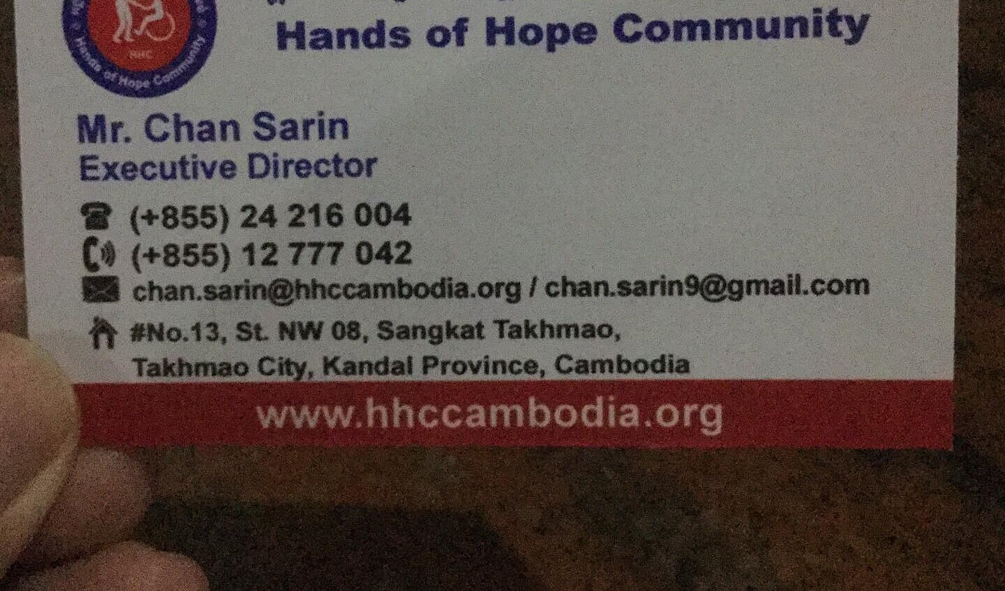 hands off hope Cambodja