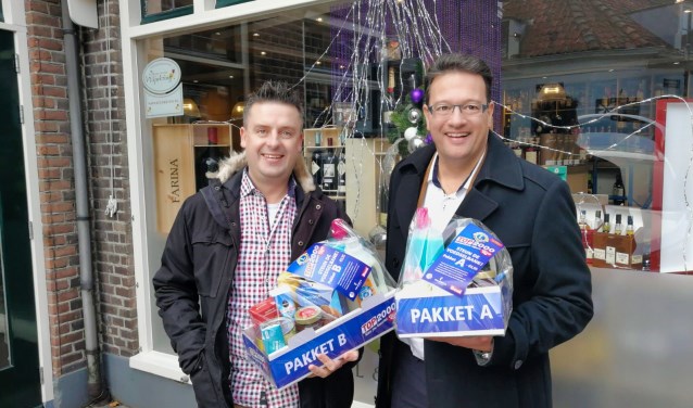 Pakketten worden rechtstreeks aan de Voedselbank geleverd.