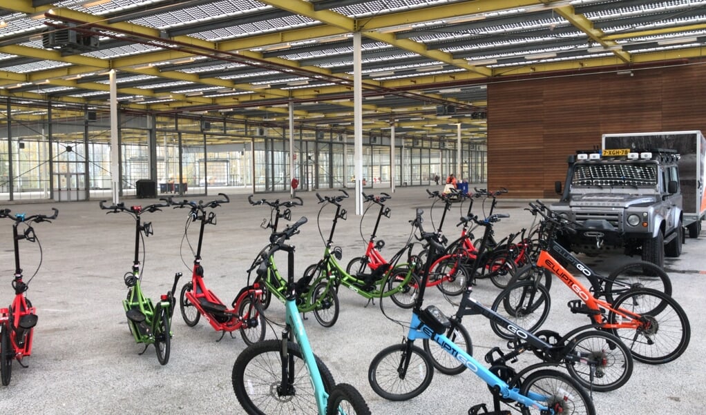 demo staand fietsen in EXPO Vijfhuizen
