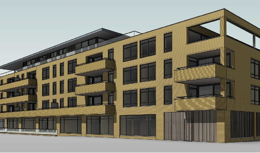 Plan voor bouw van 25 appartementen aan Texelstraat.