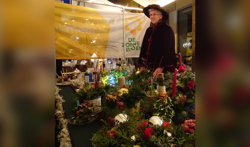 Zonnebloem kerstkraam