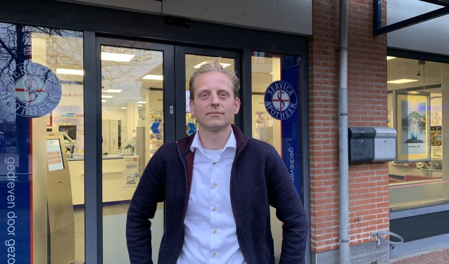 Apotheker Klaas Kooistra, woordvoerder van de initiatiefnemers voor een gezondheidscentrum in Leersum.