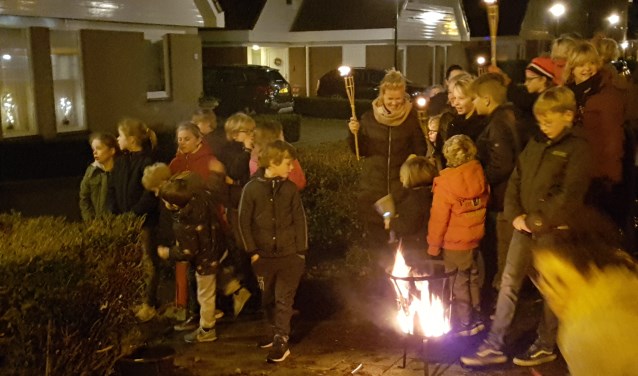 Een scene uit de Kerstwandeling