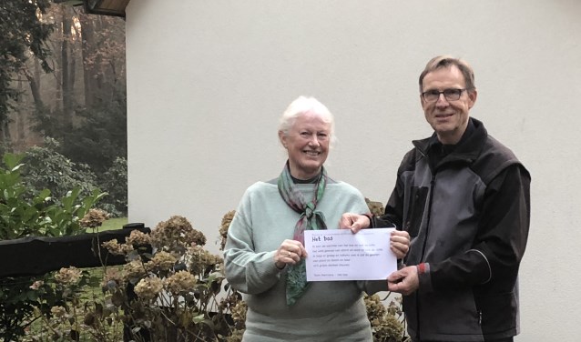 Als de temperaturen weer wat hoger zijn, komt ‘Het bos’ op de muur bij Edith en Paul Goudswaard.