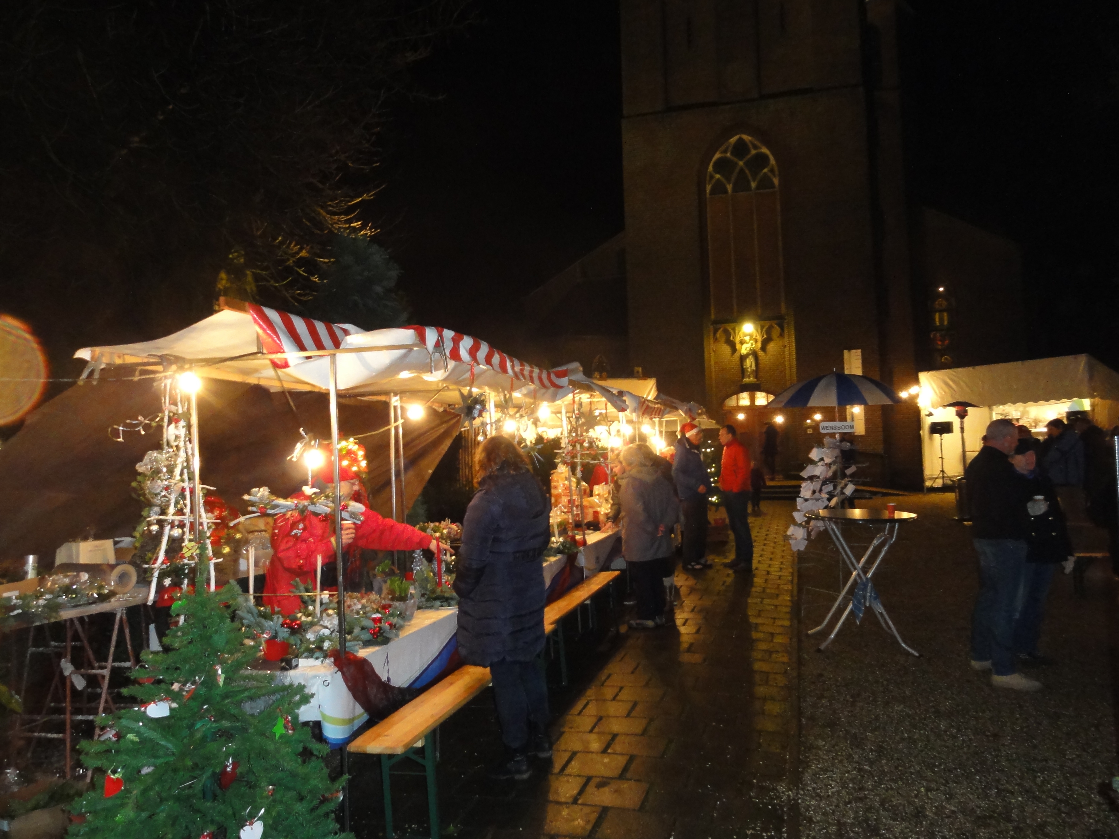 gezelligheid op de kerstmarkt