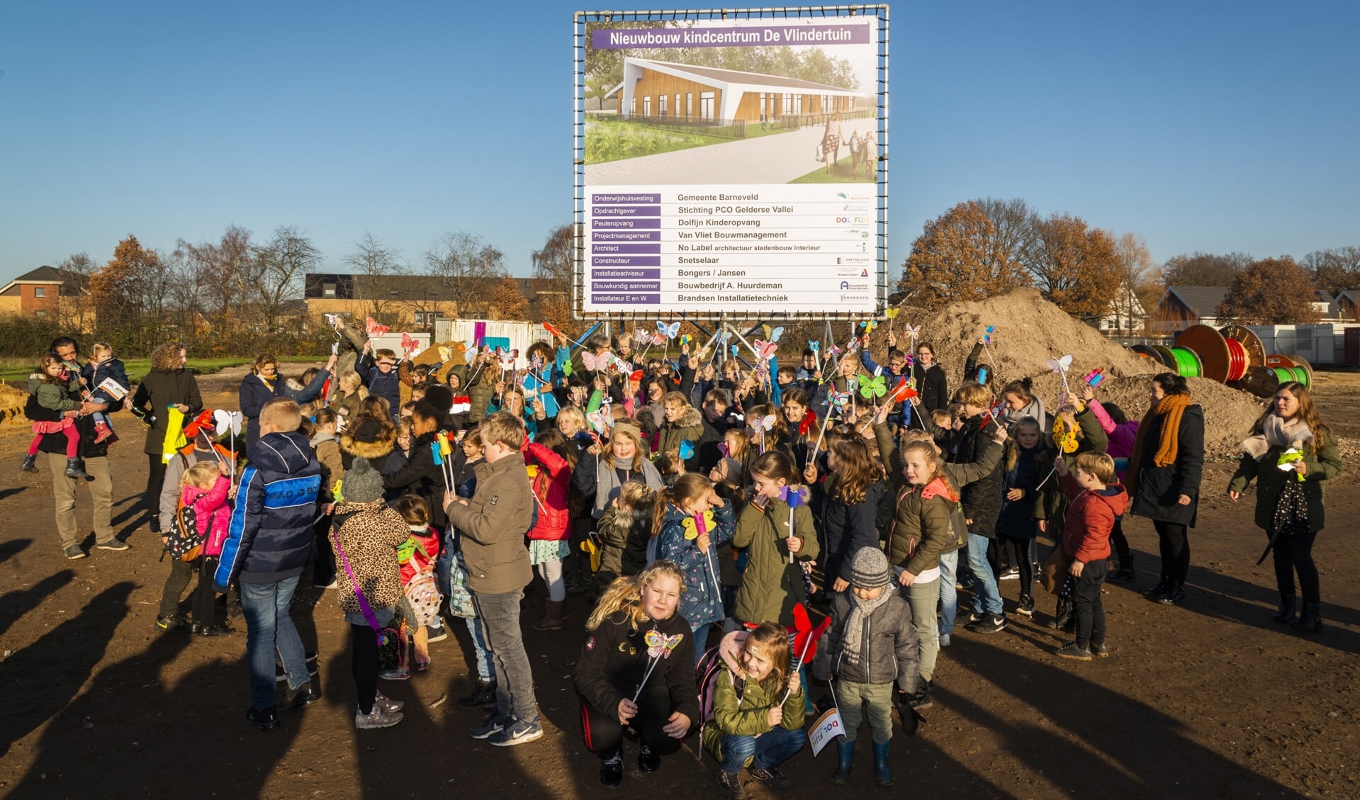 Het nieuwe kindcentrum in Voorthuizen gaat De Vlindertuin heten.