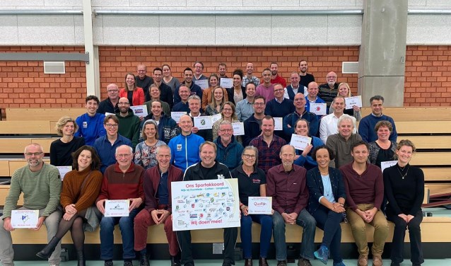 Alle deelnemers aan 'Ons Sportakkoord'