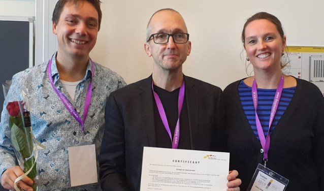 André Stolk, begeleider/coach, Peter Symanzig begeleider/coach en coördinator van het begeleidings/coachingsteam en Petra Ubels, lid van het managementteam
