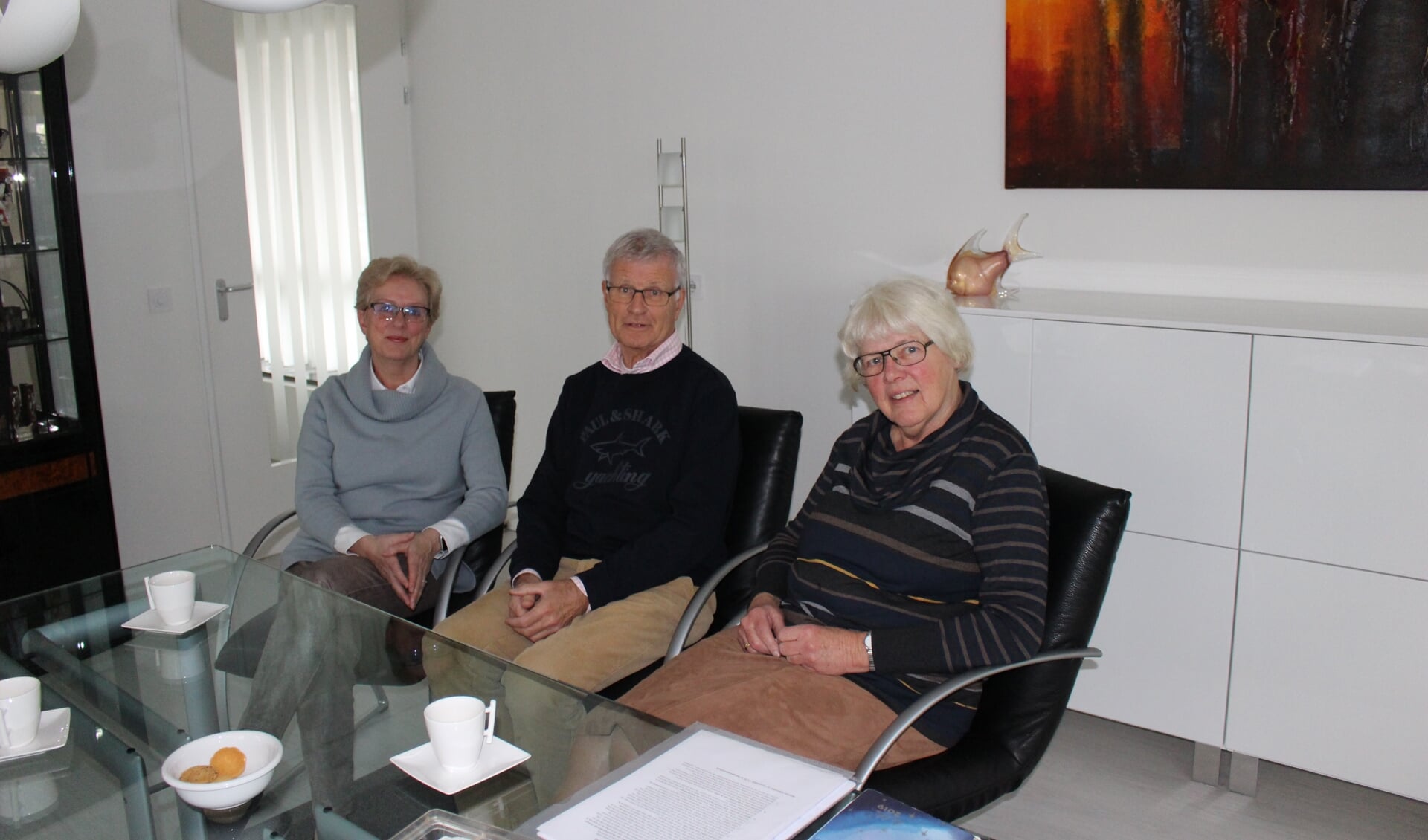 Van links naar rechts: Jeanine Schaling, Adriaan Bos en Alie van Vliet