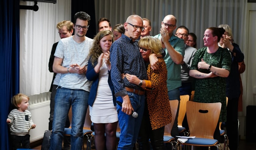 Jan-Willem Meij bij zijn afscheid als sociaal beheerder van De Meent.