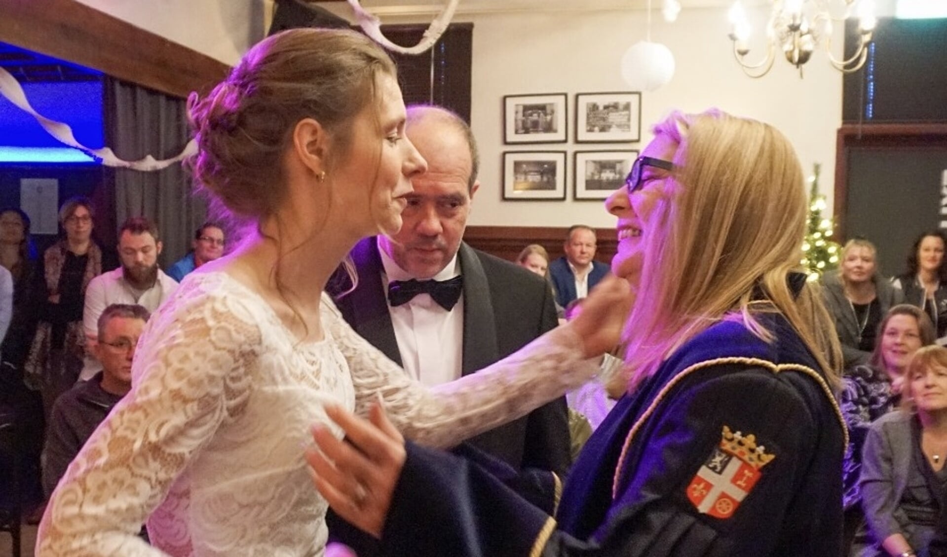 BABS Jacqueline Blok feliciteert het bruidspaar