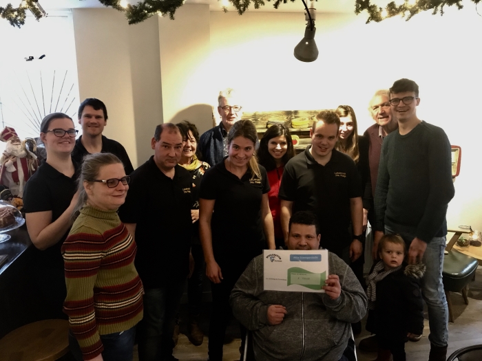 Uitreiking van de cheque