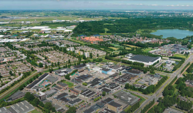 <p>Het huidige bedrijventerrein Legmeer</p>