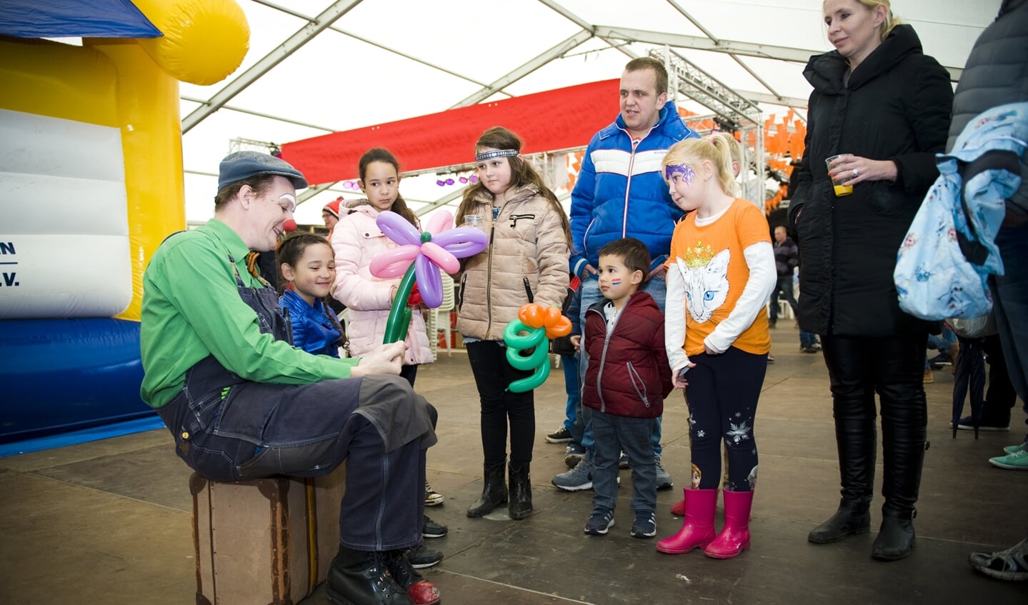 Theatermaker Henk Vlot tijdens de kinderspelen in 2017.