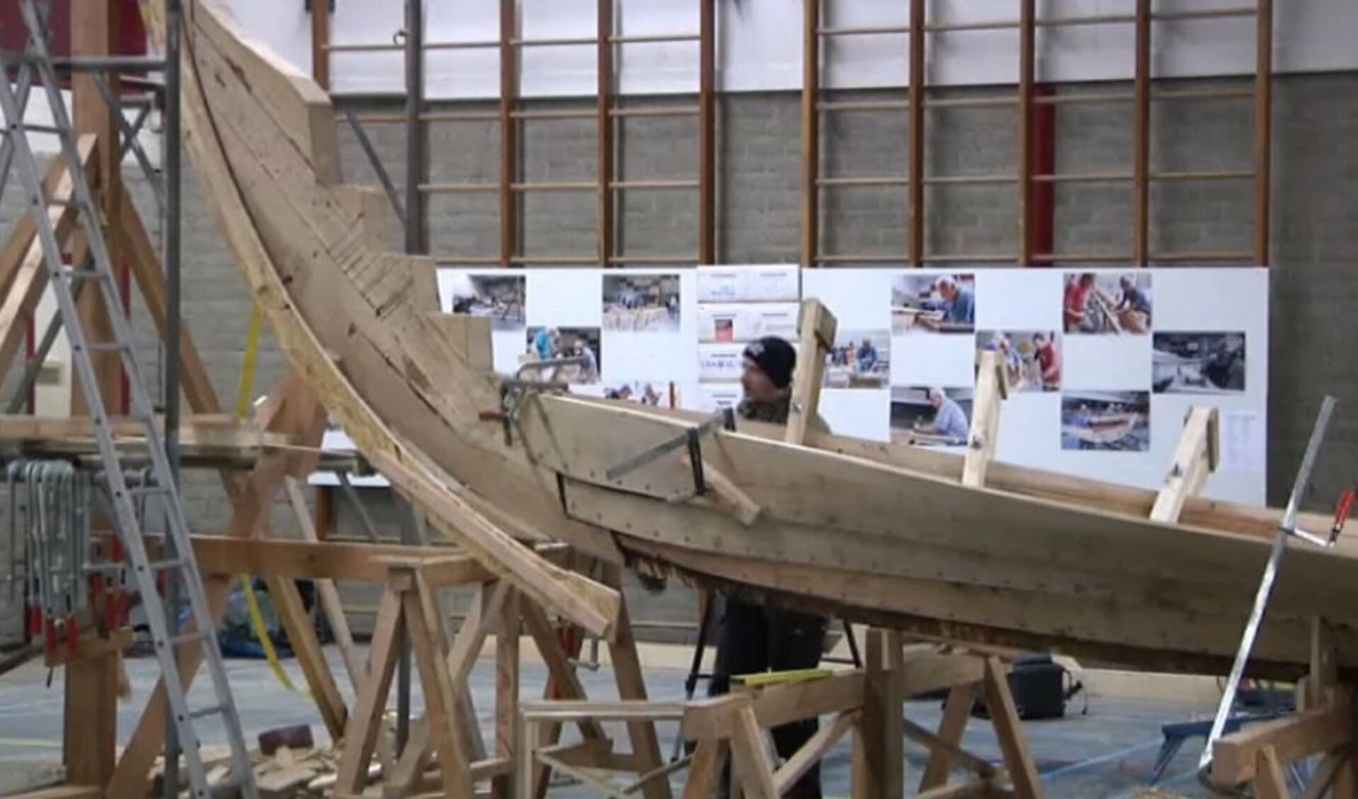 De bouw van het Vikingschip vergt improvisatie