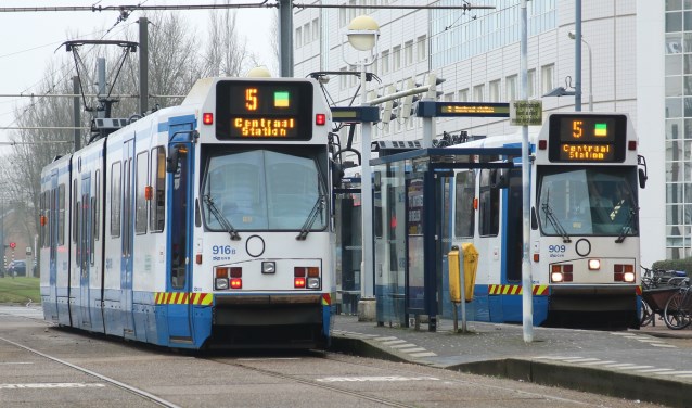 Tram 5 blijft tijdens het werk aan het spoor en na het ombouwen daarvan in Amstelveen rijden.