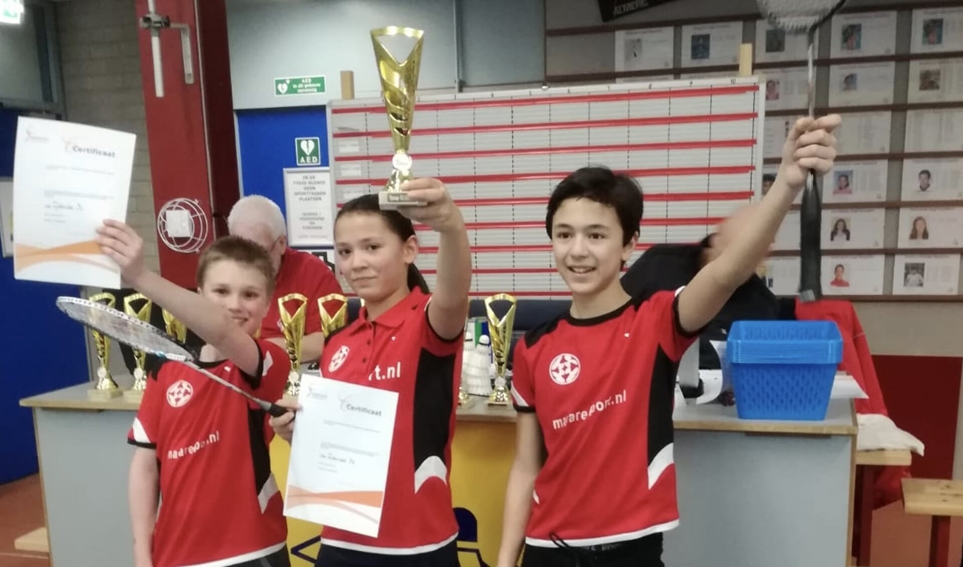Team 2 jeugd badmintonvereniging Van Zijderveld Amstelveen