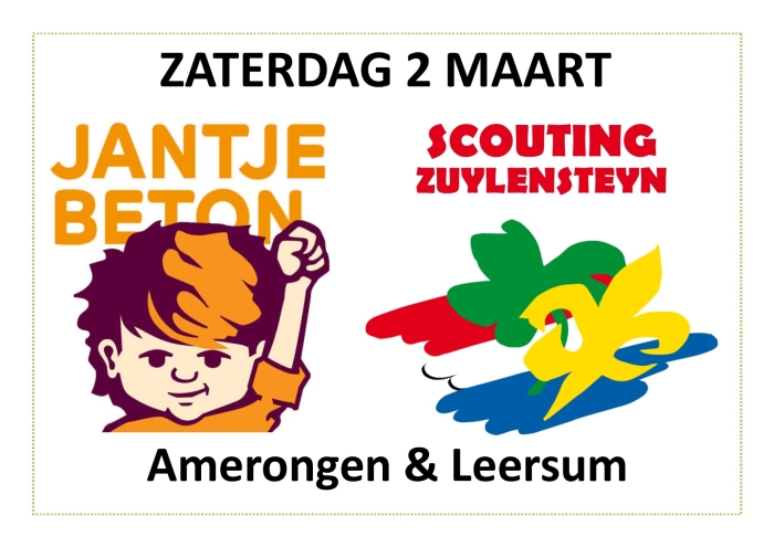 Collecte zaterdag 2 maart