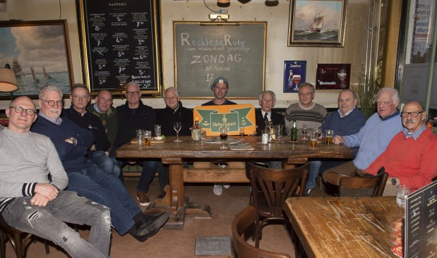 De Veteranen met Rinke van den Bor (midden) en Kees Heger (l) van de 1ste Aanleg