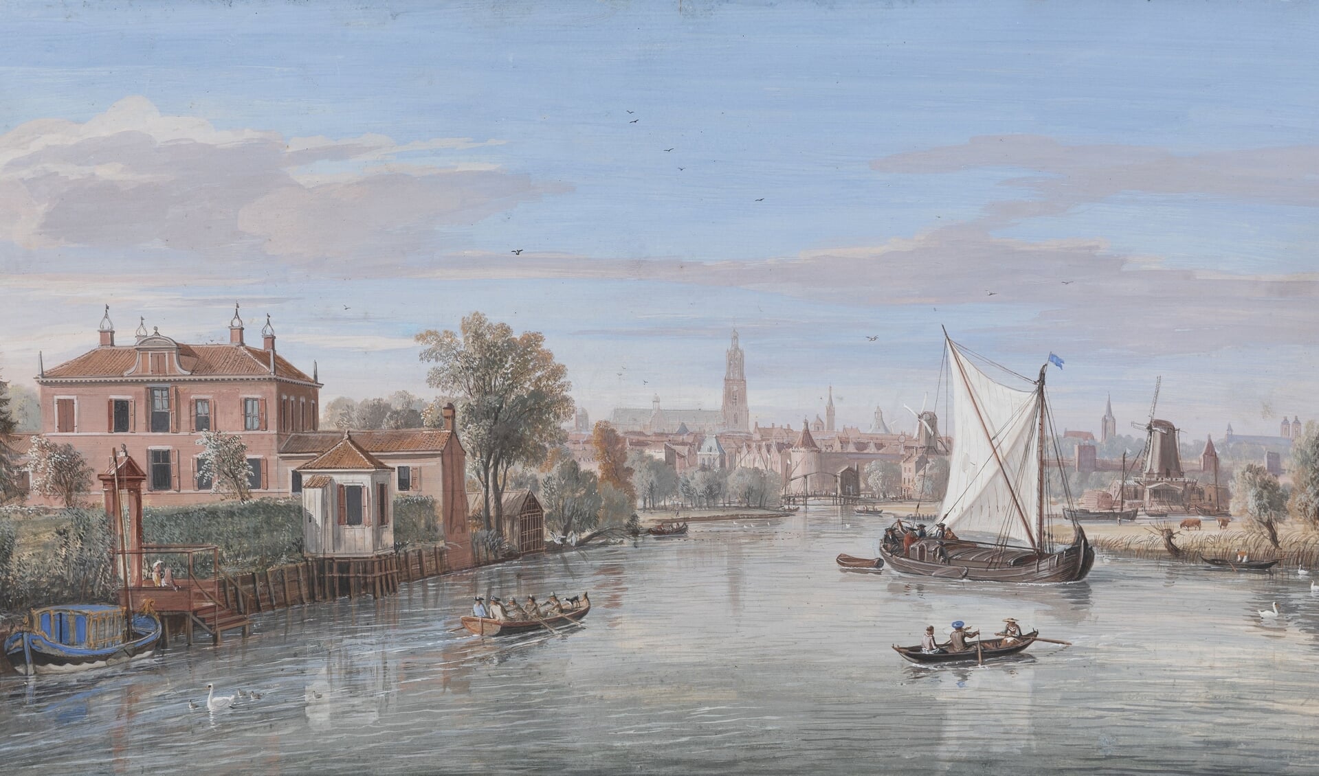 Caspar van Wittels ‘Gezicht op Amersfoort’ uit ca 1712 is nu te zien Kunsthal KAdE.