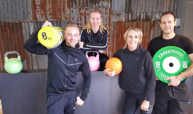 Het team van Personal Fitness Soest, vanaf links: Ferry Arbouw, Silvana Bancken, Eline Delfos en Jaap van Dijk.