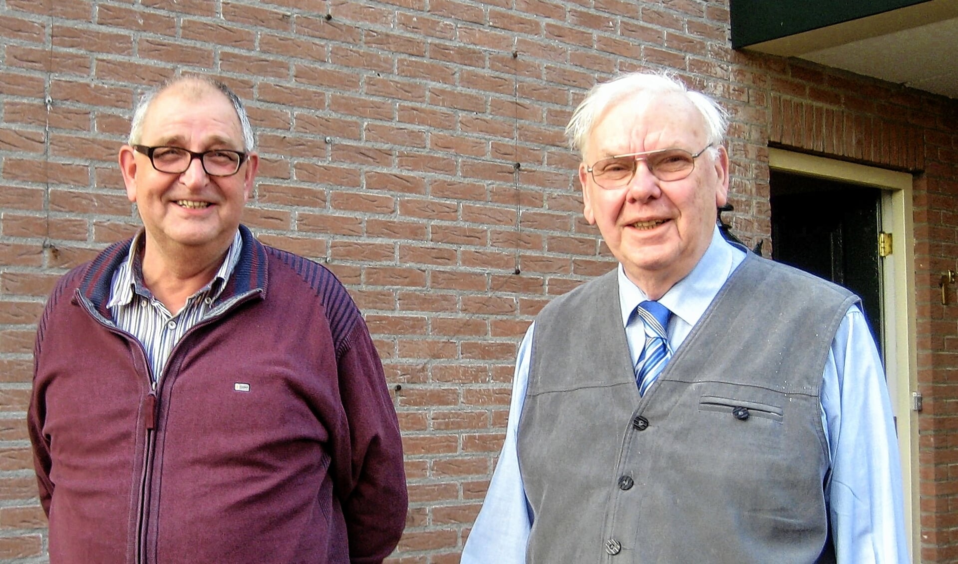 Harry Saaltink (links) zette zich altijd in voor de Leusdense burgers.
