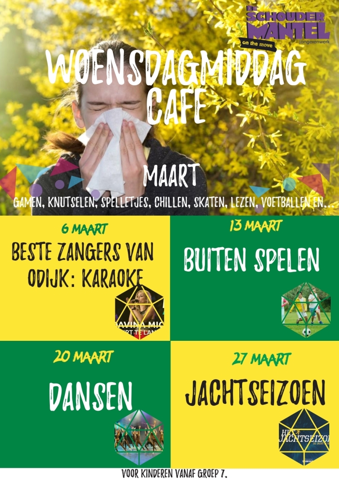 Elke woensdagmiddag is er café in De Schoudermantel