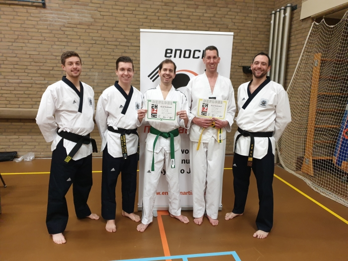 V.l.n.r. Jules, Ashwin, Gerben, Rachid en Willem