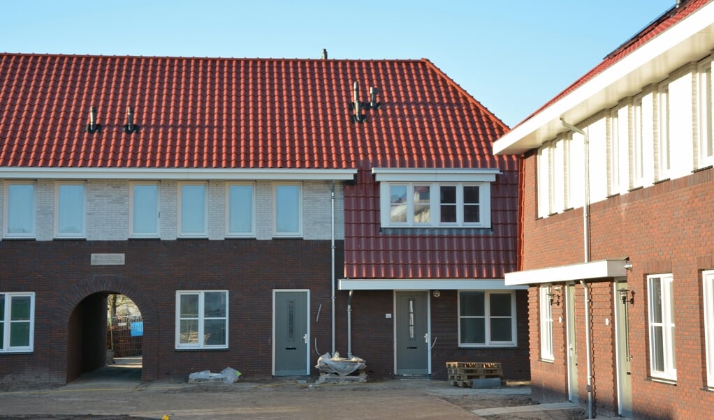 Nieuwgebouwde huurwoningen aan het Julianaplein in Barneveld. 