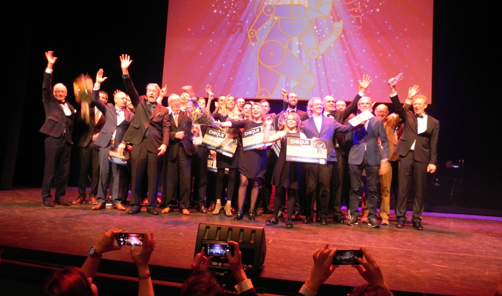 Alle winnaars van het Sportgala 2018 krijgen ter afsluiting een staande ovatie.