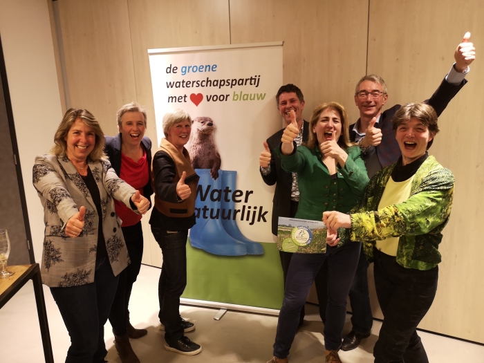 Blije fractieleden en campagneleider Water Natuurlijk-De Stichtse Rijnlanden