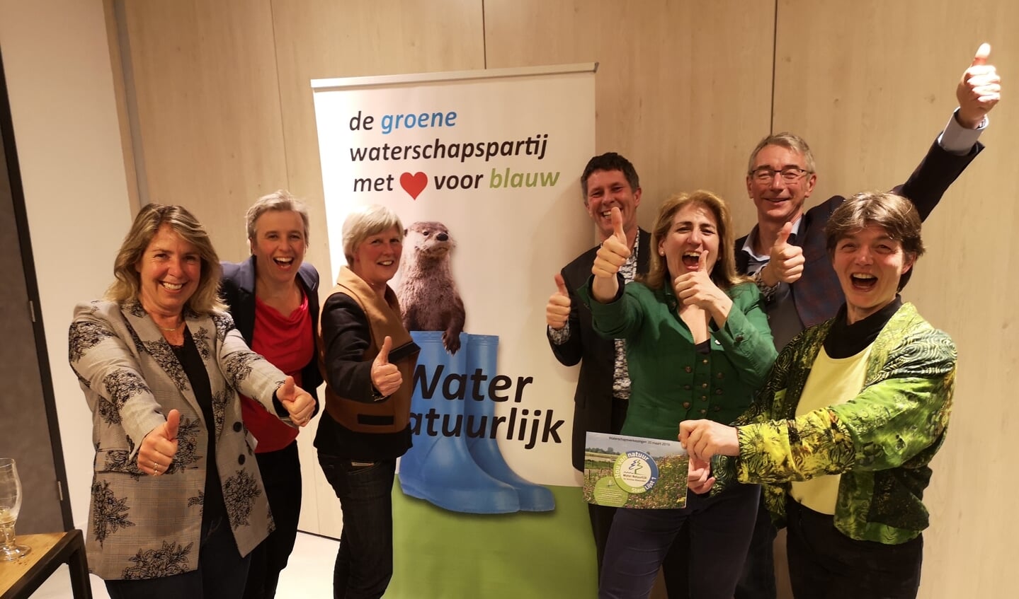 Blije fractieleden en campagneleider Water Natuurlijk-De Stichtse Rijnlanden 