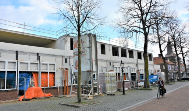 <p>Archieffoto. De Albert Heijn in aanbouw.</p>